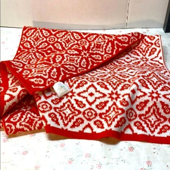 Vera Bradley Accessories - Vera Bradley orange and white scarf